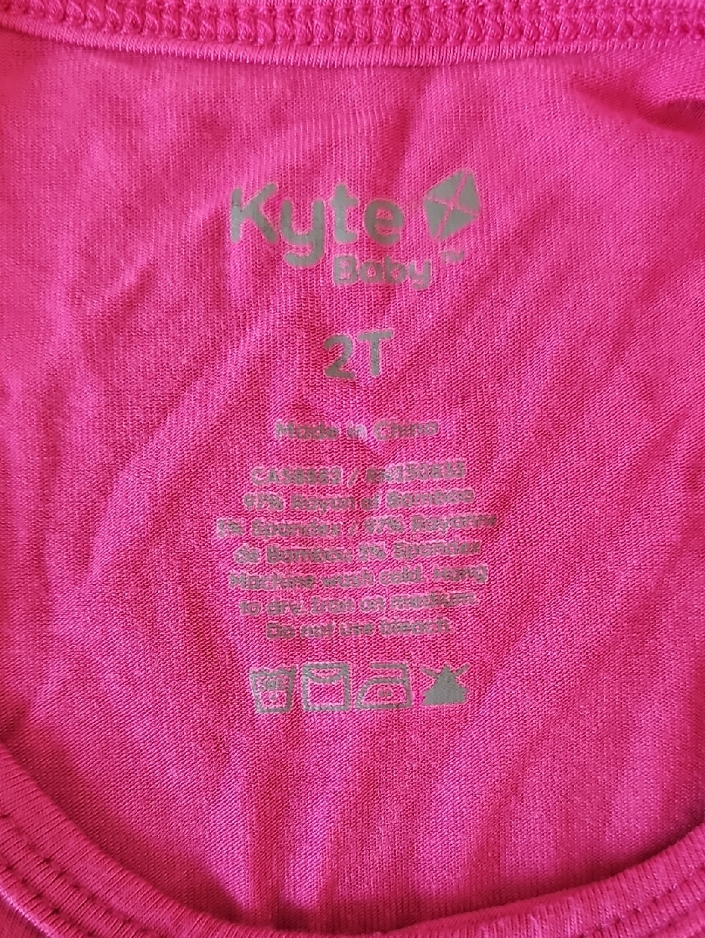 Kyte BABY Toddler Tank Top In Raspberry - Picture 2 of 3